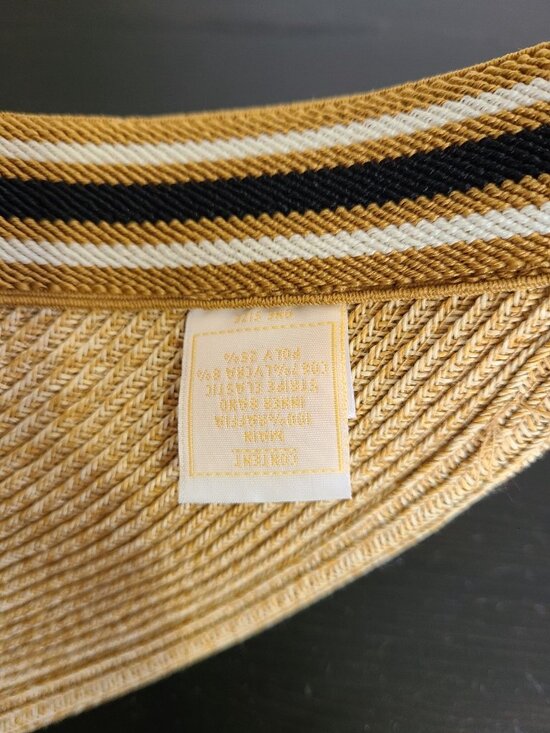 Helen Kaminski Bianca Visor Hat Black Stripe main image 3